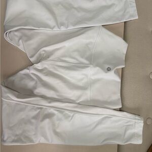 Lululemon White Athletic Leggings